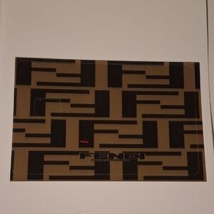 Fendi Tan and Black Patterned Card Cover